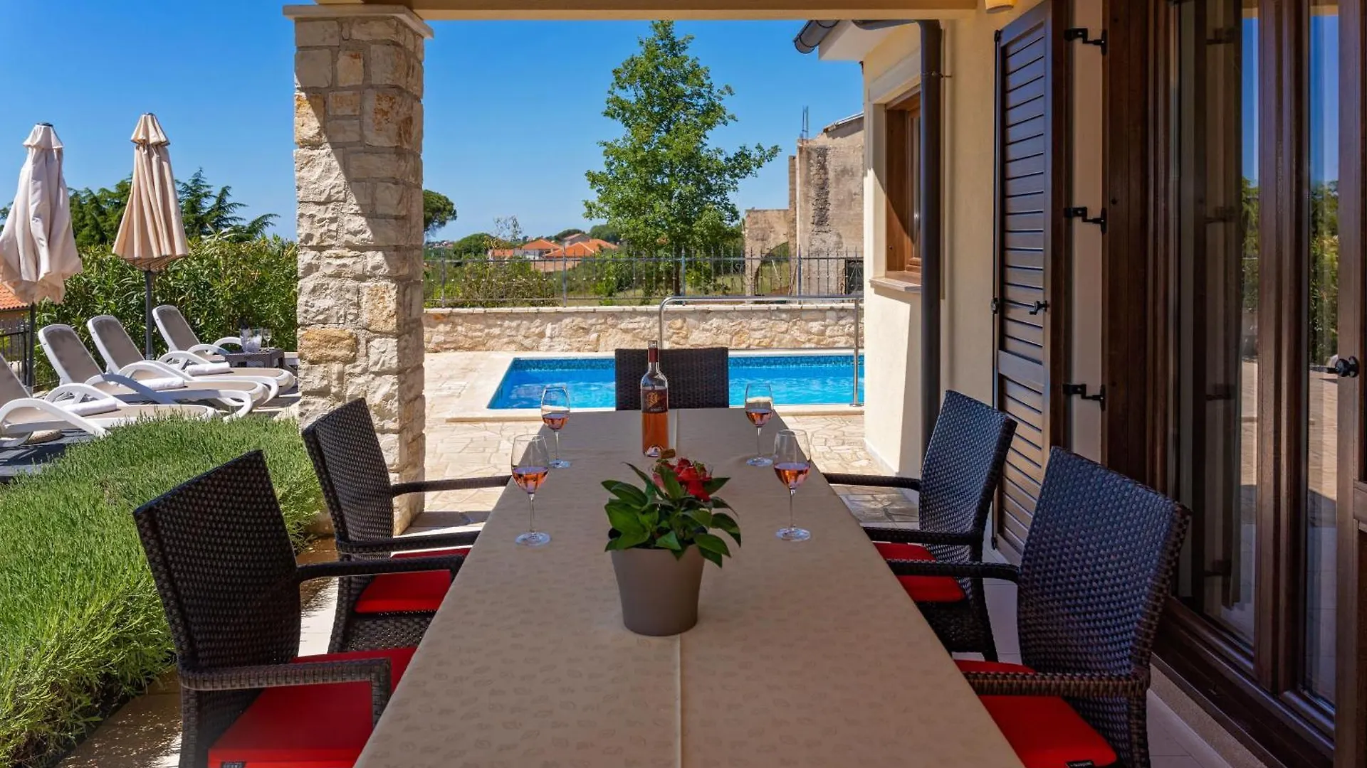 Villa Bellavista Poletti Mit Pool Und Meerblick Visnjan 0*,